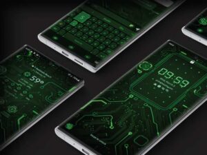 Samsung Theme: X9 Circuit – Green