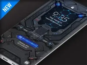 Samsung Galaxy Video Wallpaper: X9 Mecha HUD 6 – Blue