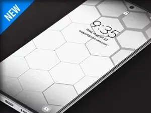 Samsung Galaxy Video Wallpaper: X9 Hexagons White