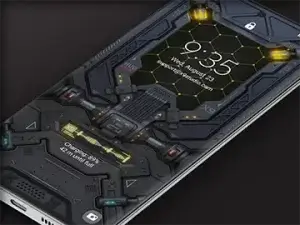 Samsung Galaxy Video Wallpaper: X9 Mecha HUD 6 – Yellow