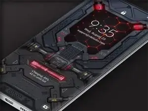 Samsung Galaxy Video Wallpaper: X9 Mecha HUD 6 – Red