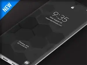 Samsung Galaxy Video Wallpaper: X9 Hexagons Black