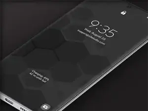 Samsung Galaxy Video Wallpaper: X9 Hexagons Black