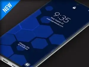 Samsung Galaxy Video Wallpaper: X9 Hexagons Blue