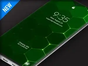 Samsung Galaxy Video Wallpaper: X9 Hexagons Green
