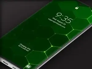 Samsung Galaxy Video Wallpaper: X9 Hexagons Green