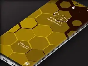 Samsung Galaxy Video Wallpaper: X9 Hexagons Yellow
